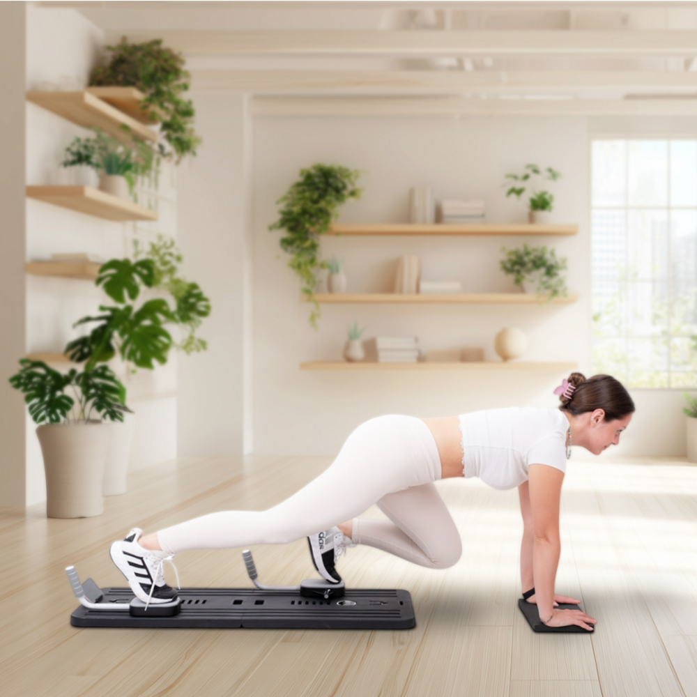 WIELOFUNKCYJNA DESKA DO ĆWICZEŃ Z LICZNIKIEM - CZARNA - obrazek 7